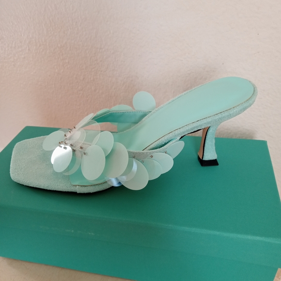 Elegant Mint Green Women's Heels - Picture 1 of 7
